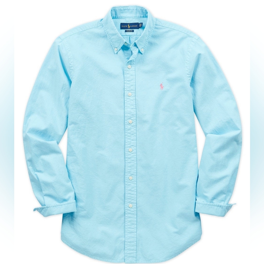 Polo by Ralph Lauren Men's Light Blue Shirt - NWT XXL